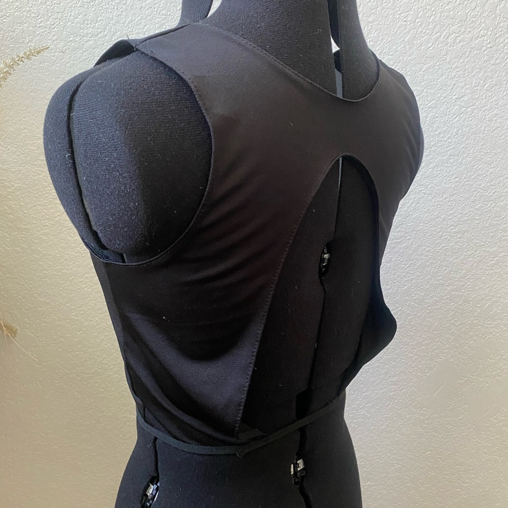 Black Crop Top - Costume Cover Up